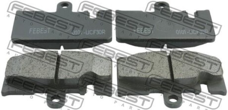 КОЛОДКИ ТОРМОЗНЫЕ ЗАДНИЕ (LEXUS LS430/CELSIOR UCF30 2000-2006) FEBEST 0101-UCF30R