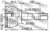 Шрус зовнішній 27X60X26 (TOYOTA GRANVIA/GRAND HIACE KCH1#/RCH11/VCH1#/VCH2# 1995-2005) FEBEST 0110014 (фото 2)