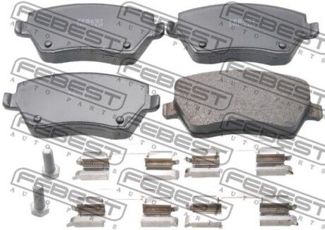 КОЛОДКИ ТОРМОЗНЫЕ ПЕРЕДНИЕ (RENAULT LOGAN 2005-2013) FEBEST 2401CLIF