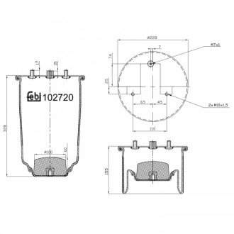 Подушка амортизуюча FEBI BILSTEIN 102720