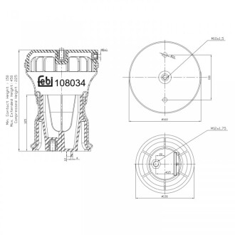 Пневмоподушка FEBI BILSTEIN 108034