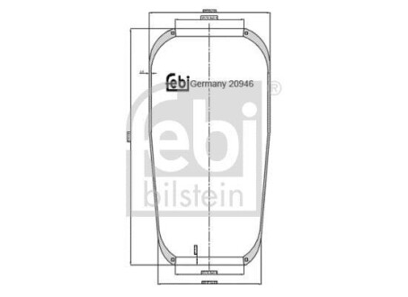 Кожух пневматической рессоры FEBI BILSTEIN 20946