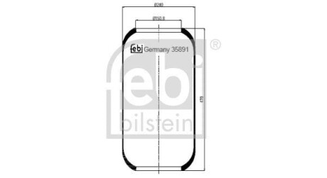 Подушка амортизуюча FEBI BILSTEIN 35891 (фото 1)