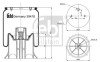 Пневморессора 4158 N P03 (со стаканом) FEBI BILSTEIN 39418 (фото 1)