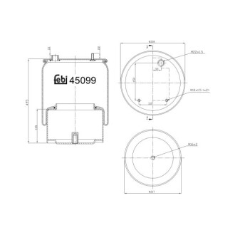 Подушка амортизуюча FEBI BILSTEIN 45099