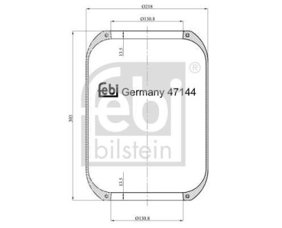 Пневмоподушка FEBI BILSTEIN 47144