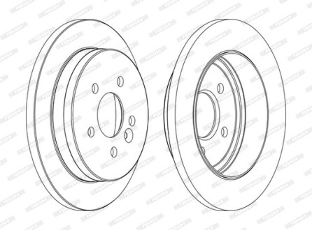 Диск гальмівний FERODO DDF1037C