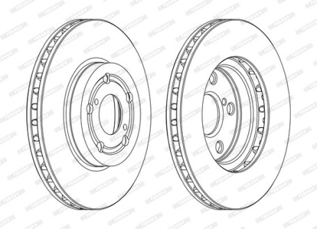 Диск гальмівний FERODO DDF1064C