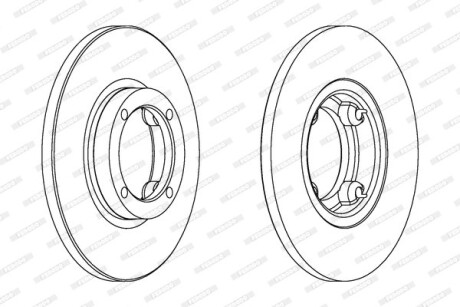 Гальмівний диск FERODO DDF1076C