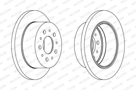 Диск гальмівний FERODO DDF1144C