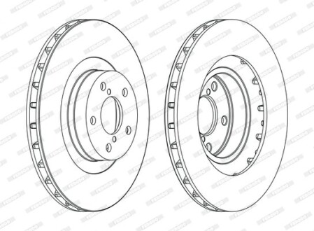 Диск гальмівний FERODO DDF1175C