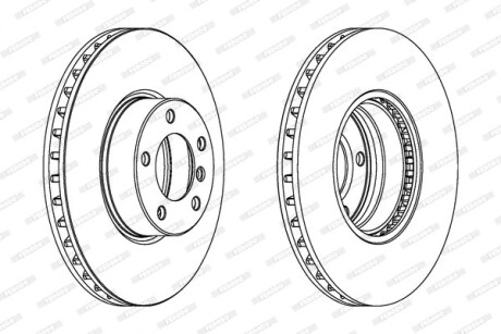 Диск гальмівний FERODO DDF1202C1
