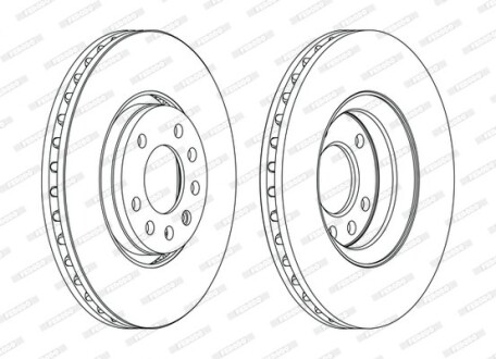 Диск гальмівний FERODO DDF1215C