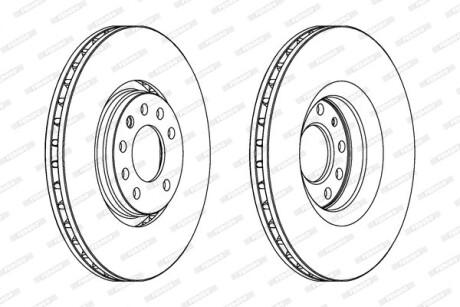 Диск гальмівний FERODO DDF1237C1