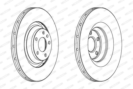 Диск гальмівний FERODO DDF1238C1