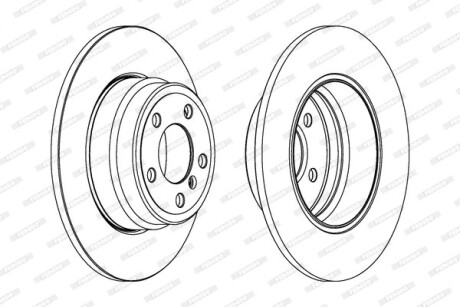 Гальмівний диск FERODO DDF1255C1