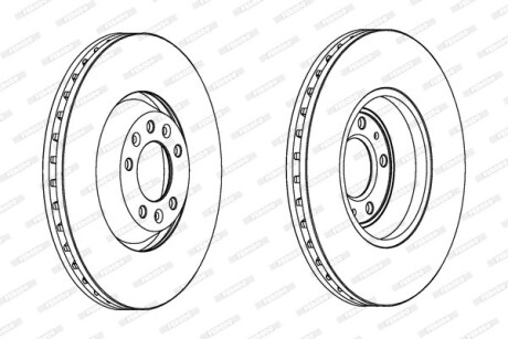 Диск гальмівний FERODO DDF1274C1