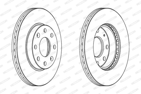 Диск гальмівний FERODO DDF1279C