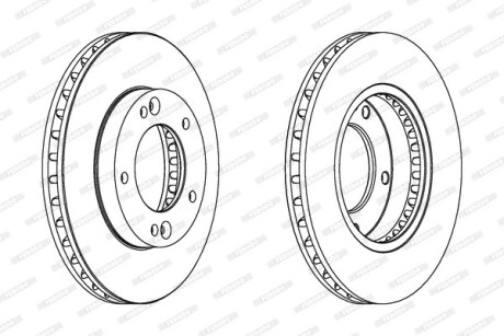 Диск гальмівний FERODO DDF1290C