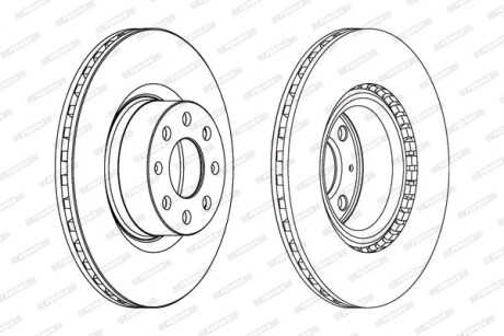 Диск гальмівний FERODO DDF1298C