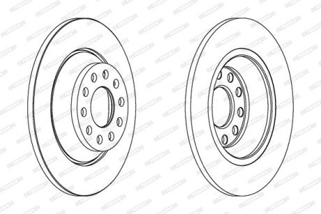 Диск гальмівний FERODO DDF1307C