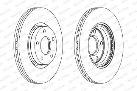 Диск гальмівний FERODO DDF1312C