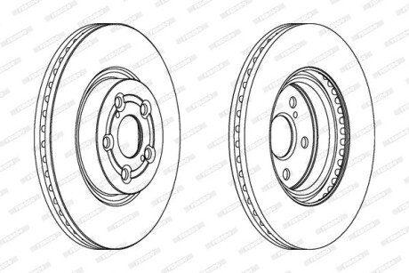 Диск гальмівний FERODO DDF1315C