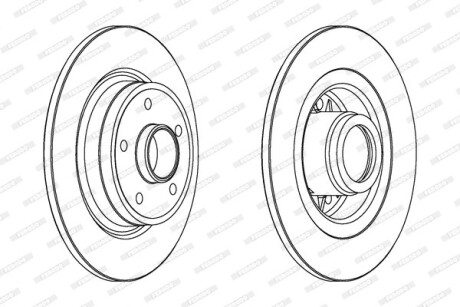 Диск гальмівний FERODO DDF1364C1