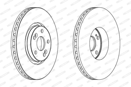 Диск гальмівний FERODO DDF1368C1