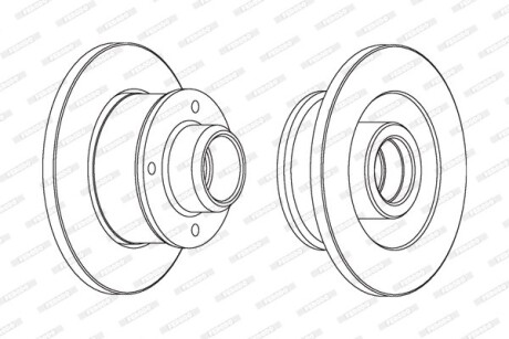 Диск гальмівний FERODO DDF137C1