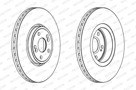 Диск гальмівний FERODO DDF1405C1