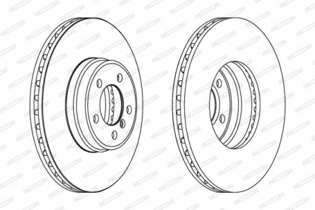 Диск гальмівний FERODO DDF1411C1