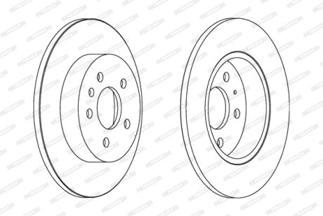 Диск гальмівний FERODO DDF1423C