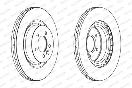 Диск гальмівний FERODO DDF1434C1
