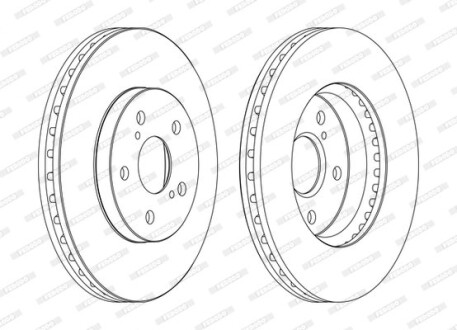 Диск гальмівний FERODO DDF1446C