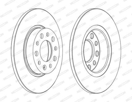 Диск гальмівний FERODO DDF1450C