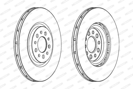 Диск гальмівний FERODO DDF1453C