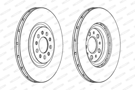 Диск гальмівний FERODO DDF1455C1