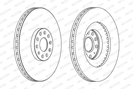 Гальмівний диск FERODO DDF1504C1