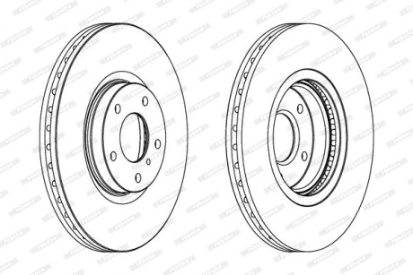 Диск гальмівний FERODO DDF1505C1