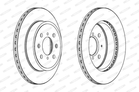 Гальмівний диск FERODO DDF1509C