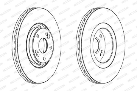 Гальмівний диск FERODO DDF1511C1