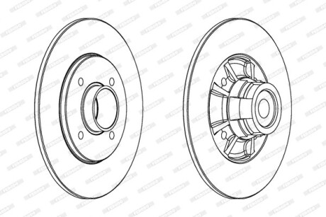 Диск гальмівний FERODO DDF15171