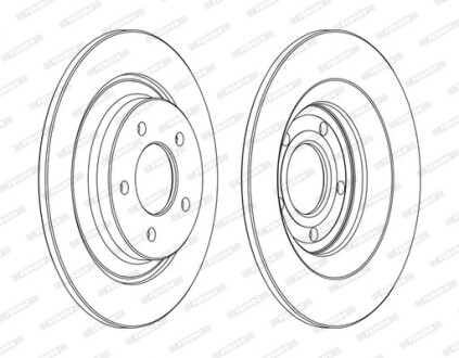 Диск гальмівний FERODO DDF1547C