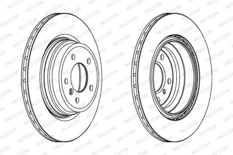 Диск гальмівний FERODO DDF1550C1