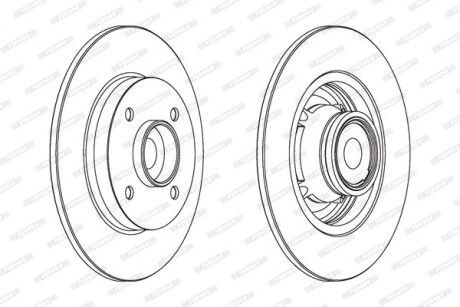 Диск гальмівний FERODO DDF15601