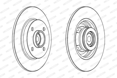 Гальмівний диск FERODO DDF15611