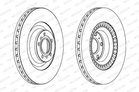 Гальмівний диск FERODO DDF1572C1