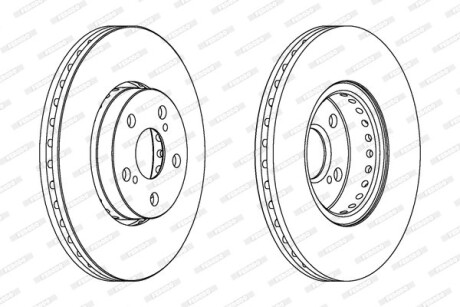 Диск гальмівний FERODO DDF1575C