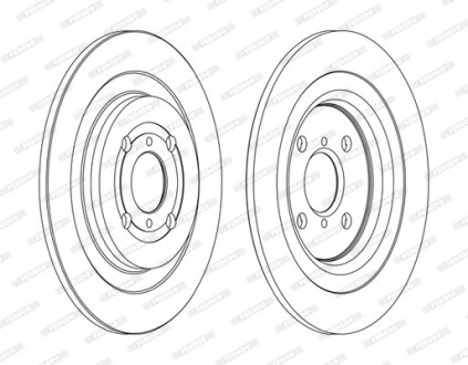 Диск гальмівний FERODO DDF1588C